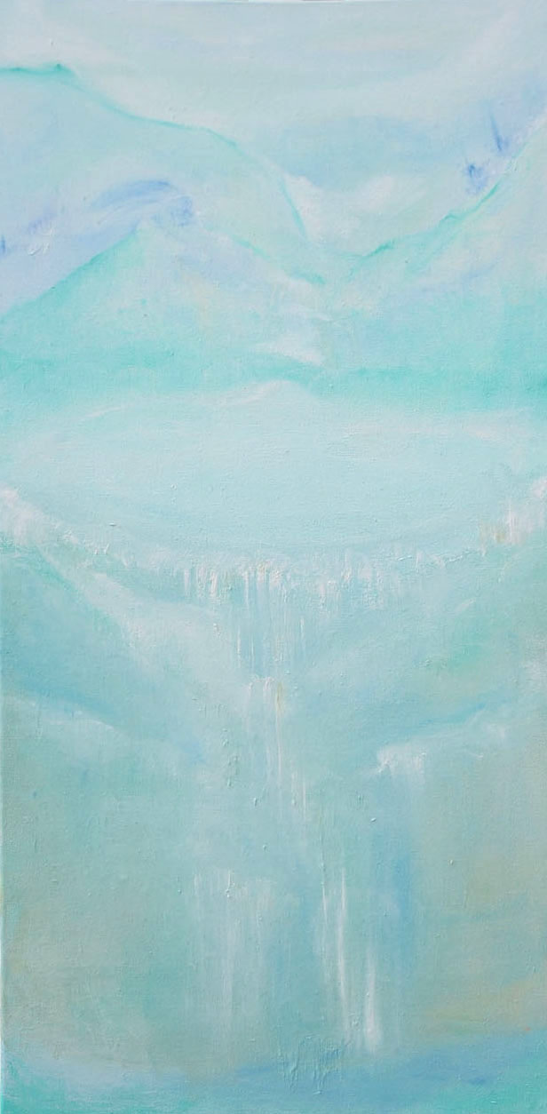 Turquoise Eternal — oil on canvas by Esther Epstein