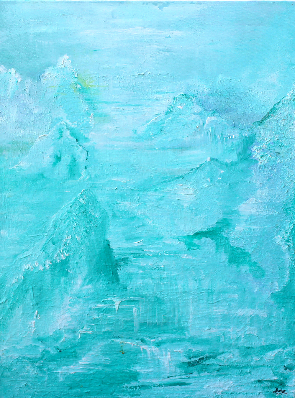 Mountain Mystique — oil on canvas by Esther Epstein