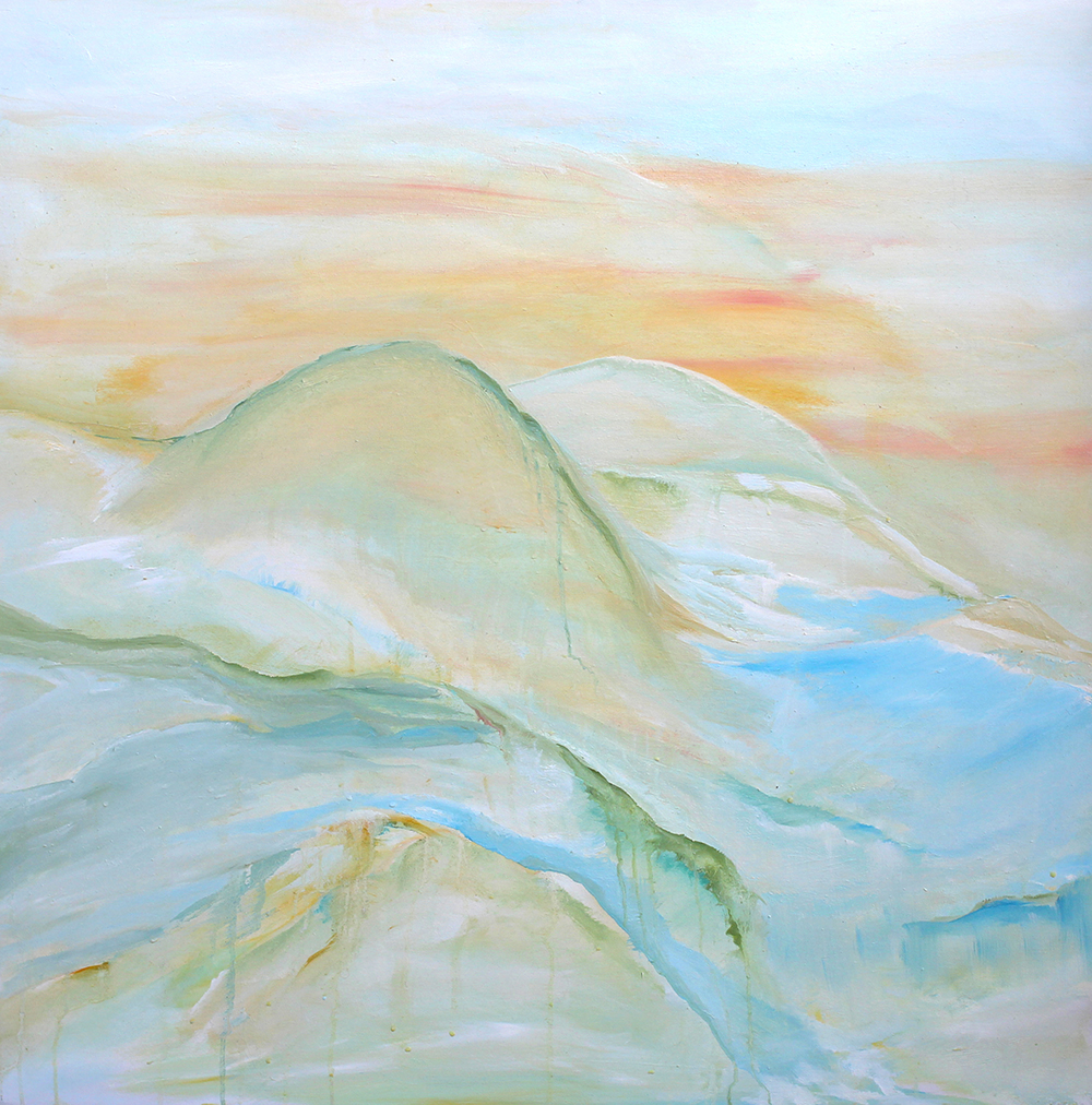 Sunset Moodscape — oil on canvas by Esther Epstein