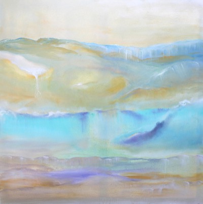 Cascade Colorsoft Falls — oil on canvas by Esther Epstein