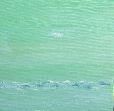 Enchanted Light Expanse of Rocks — oil on canvas by Esther Epstein