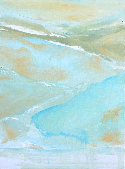 Landscape Splice — oil on canvas by Esther Epstein