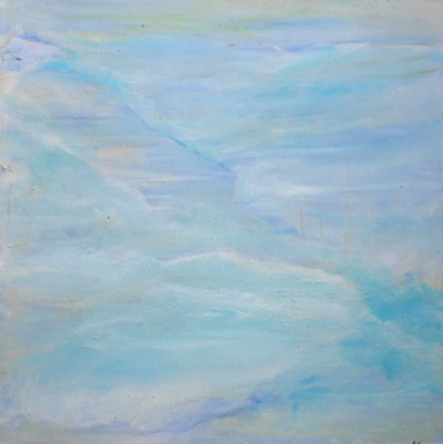 Seasplash — oil on canvas by Esther Epstein