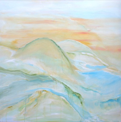 Sunset Moodscape — oil on canvas by Esther Epstein
