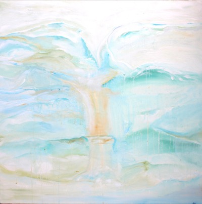 Uplifting Falls — oil on canvas by Esther Epstein