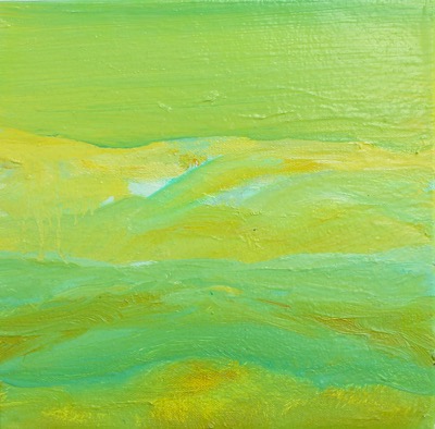Vast Sunny Mountainside — oil on canvas by Esther Epstein