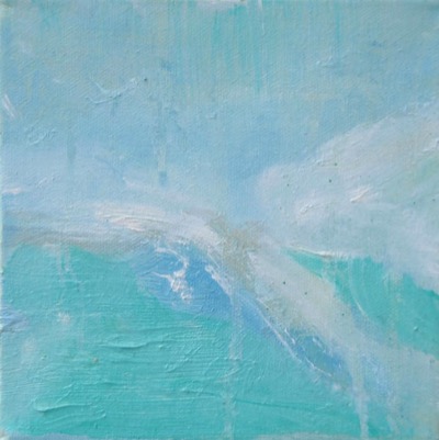 Water Spring Mist — oil on canvas by Esther Epstein